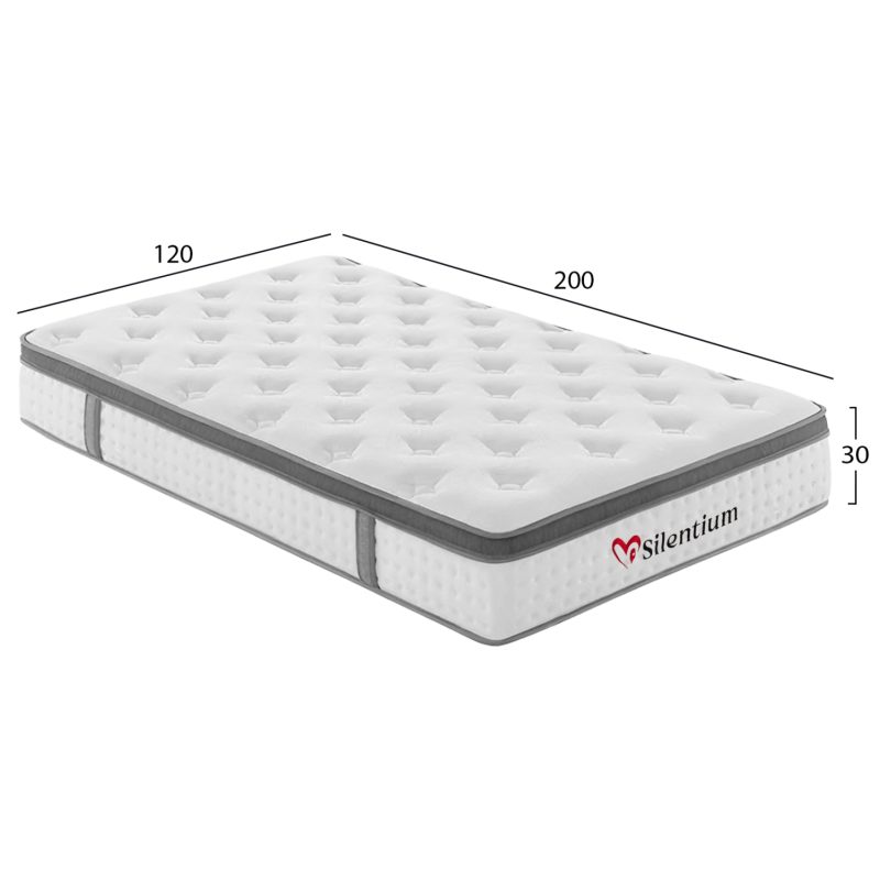 stroma-imidiplo-fb974902-pocket-springs-1 ΣΤΡΩΜΑ ΗΜΙΔΙΠΛΟ SILENTIUM HM749.02 POCKET SPRINGS--ΛΕΥΚΟ 120x200x30Υεκ.