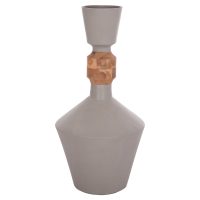 ΔΙΑΚΟΣΜΗΤΙΚΟ ΒΑΖΟ ΔΑΠΕΔΟΥ NEBULA HM4661.03 FIBER CEMENT ΓΚΡΙ--ΞΥΛΟ ΤΕΑΚ Φ60x115Υεκ.