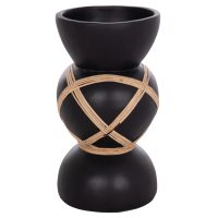 diakosmitiko-bazo-dapedoy-fb9467201s-fib-2 ΔΙΑΚΟΣΜΗΤΙΚΟ ΒΑΖΟ ΔΑΠΕΔΟΥ MAYNARD HM4672.01S TERRACOTTA ΜΑΥΡΟ-RATTAN Φ27.5x50Υ