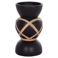 diakosmitiko-bazo-dapedoy-fb9467201s-fib ΔΙΑΚΟΣΜΗΤΙΚΟ ΒΑΖΟ ΔΑΠΕΔΟΥ MAYNARD HM4672.01S TERRACOTTA ΜΑΥΡΟ-RATTAN Φ27.5x50Υ